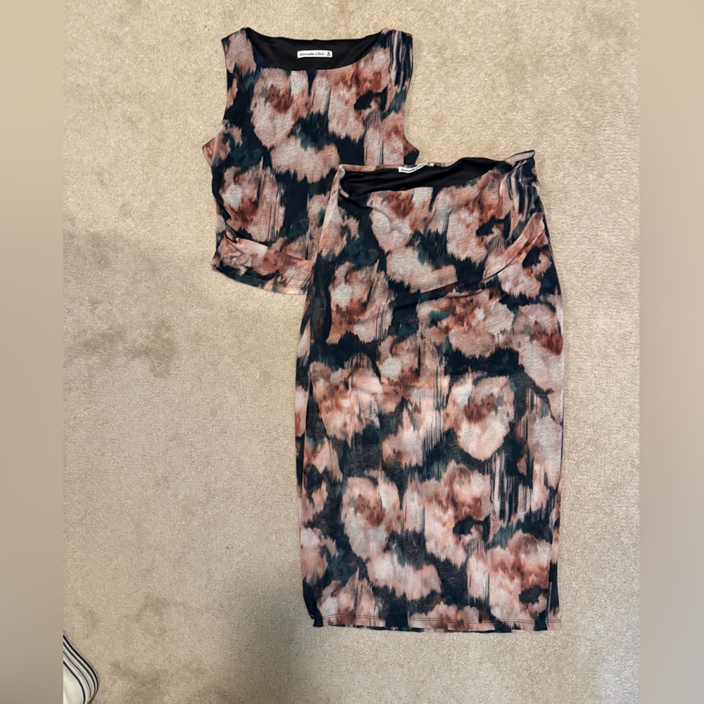 Abercrombie Patterned Skirt and Top Set